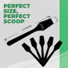Picture of Kopperko 500 Pack 2.5 Inch Cosmetic Spatulas - Small Plastic Spatula for Cosmetics, Creams, & Crafts | Makeup Spatula or Multipurpose Mini Applicator for Mixing, Skincare, or Scraping Jars | Black