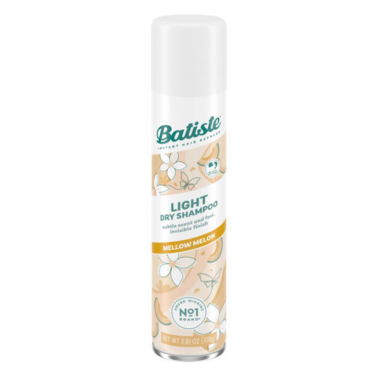 Picture of Batiste Light Dry Shampoo, Mellow Melon, Invisible Finish, Refresh Hair & Absorb Oil Between Washes, 3.81 Oz.