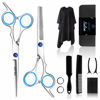 Picture of Sirabe Hair Cutting Thinning Scissors Set 6", Sapphire Professional Haircut Scissors Set Stainless Steel Barber Shears Kit for Salon Hairdressing Home
