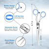 Picture of Sirabe Hair Cutting Thinning Scissors Set 6", Sapphire Professional Haircut Scissors Set Stainless Steel Barber Shears Kit for Salon Hairdressing Home