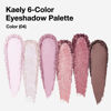 Picture of Kaely 6 Colors Mini Eyeshadow Makeup Palette, Mauve Eyeshadow Light Nude Pink Champagne Rose Orchid Wine Red Dark Plum Glitter Shimmer Cute Korean Eyeshadow Palette Built in Mirror Travel Size 04
