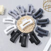Picture of Sisiaipu Hair Clip, 3.5 Inch Medium Hair Claw Clips 12 Pcs Square Claw Clips for Thick and Thin Hair - Grey Rectangular Rectangle Jaw Clips for Women and Girls