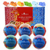 Picture of Zoo Animal Bath Bombs for Kids with Surprise Toy Inside, 6 Bubble Bath Bombs with Bath Toys, Gentle and Kids Safe, USA Made, Birthday Gift for Kids by Two Sisters