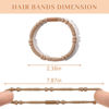 Picture of 25 PCS Bohemian Hair Accessories: Lightweight Ponytail Holders in 5 Styles, 2.36" No Damage Hair Ties for Thick or Thin Hair