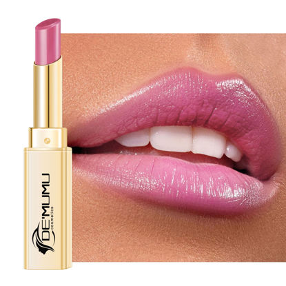 Picture of DE'MUMU Pink Lipstick for Women Hydrate Glossy Lipstick Moisture Lip Gloss Sheer-Medium Coverage Shine Tinted Lip Balm for Dry Lips, DM88 Light Pink