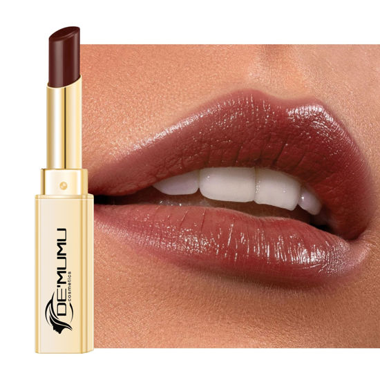Picture of DE'MUMU Black Berry Lipstick for Women Hydrate Glossy Lipstick Moisture Lip Gloss Sheer-Medium Coverage Long Lasting Lipsticks for Dry Lips, DM65 Berry