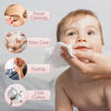 Picture of WOWOTEX 100% Cotton Disposable Face Towel Biodegradable Face Towel for Drying Face 100Count/2Box Extra Thick Soft One Time Use Face Towels 10"×12" Large Clean Towels for Sensitive Skin, Baby Care