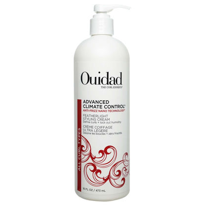 Picture of OUIDAD Advanced Climate Control Styling Cream, 16 fl oz, Featherlight Curl Cream for Curly Hair, Shiny, Hydrated & Frizz-Free Curls, Sulfates, Parabens & Cruelty-Free Curly Hair Products