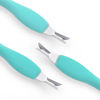Picture of IVON 3pcs Cuticle Trimmer Pusher, Rubber Tip Soft on Nail Bed