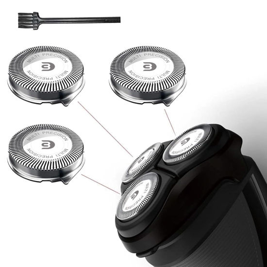 Picture of Replacement Heads For 3000 Replacement Blades Compatible With Shaver 2500 S1311/82 & 3500 S3212/82 Heads.