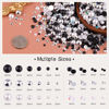 Picture of 80g Flatback Pearls and Rhinestones for Crafting, Black White 3-10mm Resin Rhinestones and Half Pearls for Bedazzling, Nail Art and Dec with 3pcs 10ml B7000 Jewelry Glue, Tweezer and Pickup Pencil