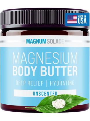 Picture of Magnesium Body Butter - Nighttime Magnesium Cream - Lightly Scented