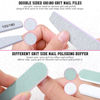 Picture of FANDAMEI Nail Buffers and Files, Manicure Tools Kit with 3PCS Nail File, 2PCS Nail Buffer, Rectangular Nail Buffer Block, Cuticle Nippers, Cuticle Pusher, Cuticle Peeler. Cuticle Oil and Nail Brush.