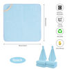 Picture of SINLAND Microfiber Facial Cloths Fast Drying Washcloth 12inch x 12inch Absorbent Face Wash Cloth Soft Makeup Remover Cloths