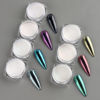 Picture of Pearl Chrome Nail Powder Set - 7 Colors Aurora Powder Mermaid Effect for Nails Iridescent Nail Glitter Shimmer White Rubbing Dust Nail Pigment Set Manicure Nail Art Decorations (B01-07)
