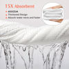 Picture of YFONG 2 Pack Microfiber Hair Towel Wrap for Women, Super Absorbent Quick Dry Hair Turban for All Hair Style Anti Frizz, Large Hair Drying Towel with Button