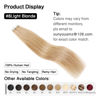 Picture of SUYYA Tape in Hair Extensions Human Hair 50g/pack 20pcs Straight Seamless Skin Weft Tape in Real Human Hair Extensions(20inch 16# Light Blonde)