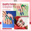 Picture of MEFA 46 Pcs Gel Nail Polish Set, 42 Colors All Seasons Gel Polish Set Valentine's Colorful Begginer Kit Kit with Base Coat & Glossy/Matte Top Coat, Nail Art Manicure Salon DIY Gifts for Girls