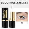 Picture of evpct 1Pcs White Gel Eyeliner Pencil Eye Black Face Paint Stick Makeup Set Waterproof Matte Cream Crayon Eyeliner Pencil Set Cat Eye Liners Eyeshadow Guide delineador de ojos contra el agua