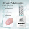 Picture of Born Pretty Nail-Primer, Acid Free Natural Nail Bond Nail-Primer for Gel Nail Polish, Non Acid Nail-Primer for U V Gels, Fast Drying Prep Dehydrator Base Varnish Manicure Bonder Liquid 15ml