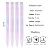 Picture of KGBFASS Colored Clip in Hair Extensions Long Straight Colorful Hair Pieces Synthetic Rainbow Hairpieces for Kids (16pcs)