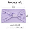 Picture of GiLi 6 Pack Wide Headbands for Women Non Slip Soft Elastic Hair Bands Yoga Running Sports Workout Gym Head Wraps, Knotted Cotton Cloth African Turbans Bandana (with 6 Pcs Hair Ties)