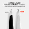 Picture of Flat and Slant Tip Tweezers of 2 Pack, Stainless Steel Precision Tweezer for Women Eyebrow & Hair Removal