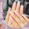 Picture of Teenitor Press on Nails,288PCS Matte Press on Nails Medium Length, Acrylic Fake Nails Full Cover, Ballerina Coffin Press on Nails,Glitter Press On False Nails