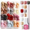 Picture of Teenitor Short Press On Nails,Press On Manicure, Glossy Square Press on False Nails, Natural Fake Nails,288pcs