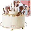 Picture of 360° Rotate Makeup Brush Holder Organizer, Makeup Organizers Countertop, Makeup organization and Skincare Storage for Vanity, Desktop, Bathroom (Ivory)