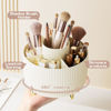 Picture of 360° Rotate Makeup Brush Holder Organizer, Makeup Organizers Countertop, Makeup organization and Skincare Storage for Vanity, Desktop, Bathroom (Ivory)