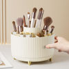 Picture of 360° Rotate Makeup Brush Holder Organizer, Makeup Organizers Countertop, Makeup organization and Skincare Storage for Vanity, Desktop, Bathroom (Ivory)