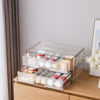 Picture of ZHIAI Stackable Storage Drawer, 2 Piece Acrylic Organiser for Cosmetics and Beauty Products, Suitable for Dressers, Bathrooms, Cabinets, Storage Rooms, Bedrooms and Home Organisers
