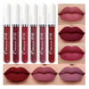 Picture of evpct CmaaDu 6Pcs Lipstick Matte Liquid Lipstick Lipgloss Set for Women, Dark Plum Wine Rose Mauve Red Nude Pink labiales mate 24 horas originales matte larga duracion 24 Hour Lipstick A-02