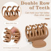 Picture of 1.6" Matte Medium Double Row Teeth Hair Clips for Women - Strong Hold Jaw Clamps for Thin, Fine & Thick Hair