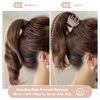 Picture of 1.6" Matte Medium Double Row Teeth Hair Clips for Women - Strong Hold Jaw Clamps for Thin, Fine & Thick Hair