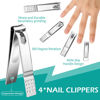 Picture of Manicure Set, Professional Nail Clippers Pedicure Kit 26 Pieces Nail Care Tools for Travel & Grooming (silver white)