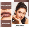 Picture of Oulac Moisturizing Shine Brown Red Lipstick for Women - 2 in 1 Glossy Brown Tinted Lip Balm, Hydrating Winter Lipstick for Dry Lips,Shine Juicy Finish Vegan 2.2g/0.07oz (03)