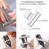 Picture of HYWWPFLAY 5 Pieces Cat Eye Nail Magnet Cat Eye Magnet for Nails Magnetic Gel Polish Magnetic Magnets Wood Cat Eye Nail Polish Magnet Stick Nails Design Tool for DIY Home, Salon, Studio