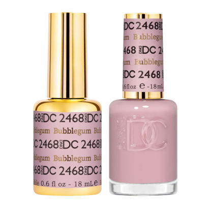 Picture of DND Gel DC Sheer Polish Set - 1 each of Gel Polish and Nail Polish, Bubblegum, 0.5 Fl Oz