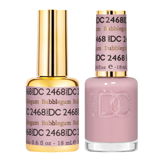 Picture of DND Gel DC Sheer Polish Set - 1 each of Gel Polish and Nail Polish, Bubblegum, 0.5 Fl Oz
