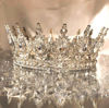 Picture of YOUlDIANZI Queen Crown Rhinestone Wedding Crowns and Tiaras for Women Costume Party Hair Accessories Princess Birthday Crown Crystal Bridal Crown