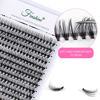 Picture of Fenshine Cluster LashesIndividual Lashes Wide Stem 0.07D 20D Curl 17mm Length DIY Eyelash Extension Individual Soft False Lashes for Personal Use at Home