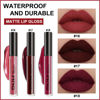 Picture of evpct 3Pcs Dark Red Purple Matte 24-hour Liquid Lipstick Sets,DNM Matte Lipstick Lip Stain Long Lasting 24 Smudge Waterproof Lip Gloss Gift Set Matt Lipsticks Set Matt Liquid Women Makeup Lipstick 06