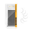 Picture of NAGARAKU Eyelash Extensions Individual Lashes 0.07mm D curl 9mm Classic Super Matte Black Soft Natural Faux Mink 16 rows Stable curl