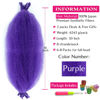 Picture of Afro Twist Hair 30 Inch 2 Packs, Springy Afro Twist Hair Pre Fluffed Spring Twist Hair Pre Separated Wrapping Hair for Soft Locs Hair Extensions (30 Inch (Pack of 2), Purple#)