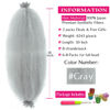 Picture of Afro Twist Hair 30 Inch 2 Packs, Springy Afro Twist Hair Pre Fluffed Spring Twist Hair Pre Stretched Wrapping Hair for Soft Locs Hair Extensions (30 Inch (Pack of 2), Gray#)