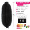 Picture of Afro Twist Hair 30 Inch 2 Packs, Springy Afro Twist Hair Pre Fluffed Spring Twist Hair Pre Stretched Wrapping Hair for Soft Locs Hair Extensions (30 Inch (Pack of 2), 1B#)