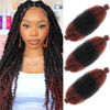 Picture of Afro Twist Hair 24 Inch 3 Packs, Springy Afro Twist Hair Pre Fluffed Spring Twist Hair Pre Stretched Wrapping Hair for Soft Locs Hair Extensions (24 Inch (Pack of 3), 1B/350#)