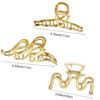 Picture of Mehayi 3 PCS Metal Large Hair Claw Clips for Thick Heavy Hair, Big Non-Slip Hair Catch Barrette Jaw Clamp, Strong Hold Claw Barrettes for Long Hair, Fashion Hair Styling Accessories for Women Girls